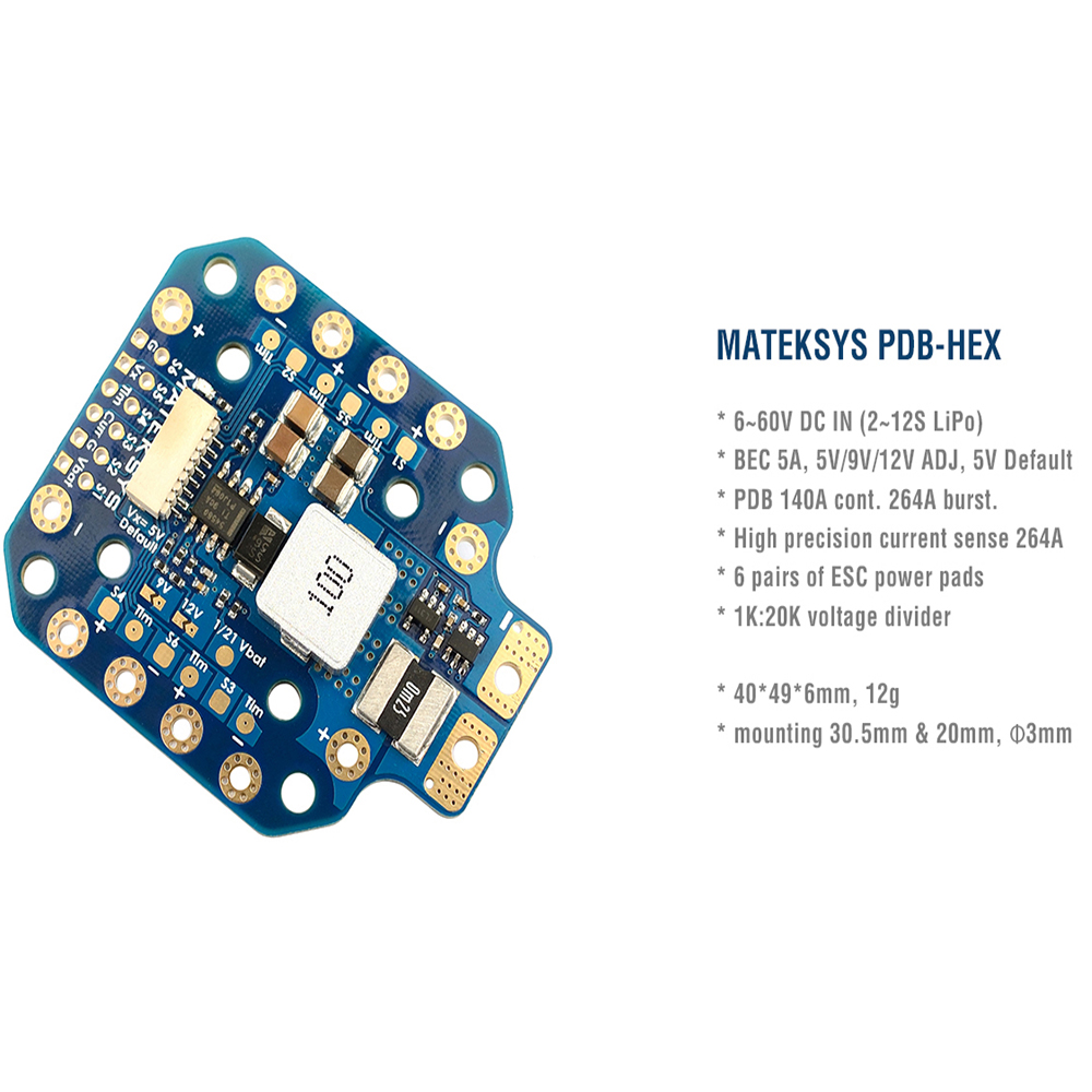 MATEK PDB-HEX BEC Power Distri - Drone Power Distribution Board ulasan dan harga